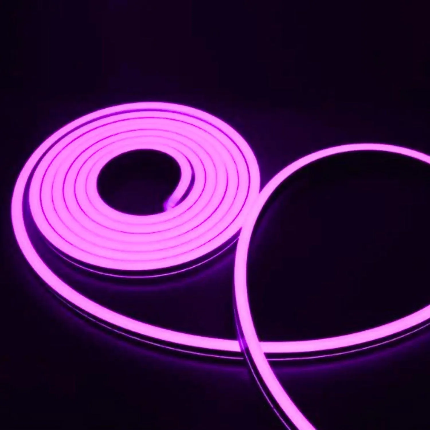 Mini Purple LED Neon Flex 12V 6x12mm 120LED/m IP65 Waterproof 1cm Cut