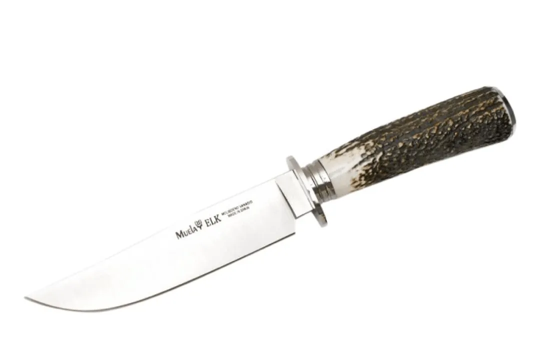 Muela Hunting Knife with Leather Sheath ELK-14A.I