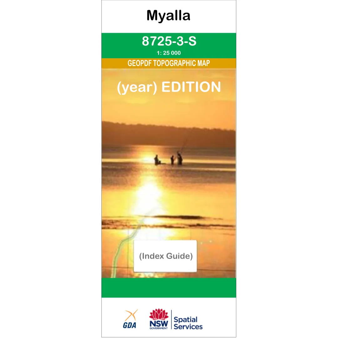 Myalla 8725-3-S NSW Topographic Map 1 25k