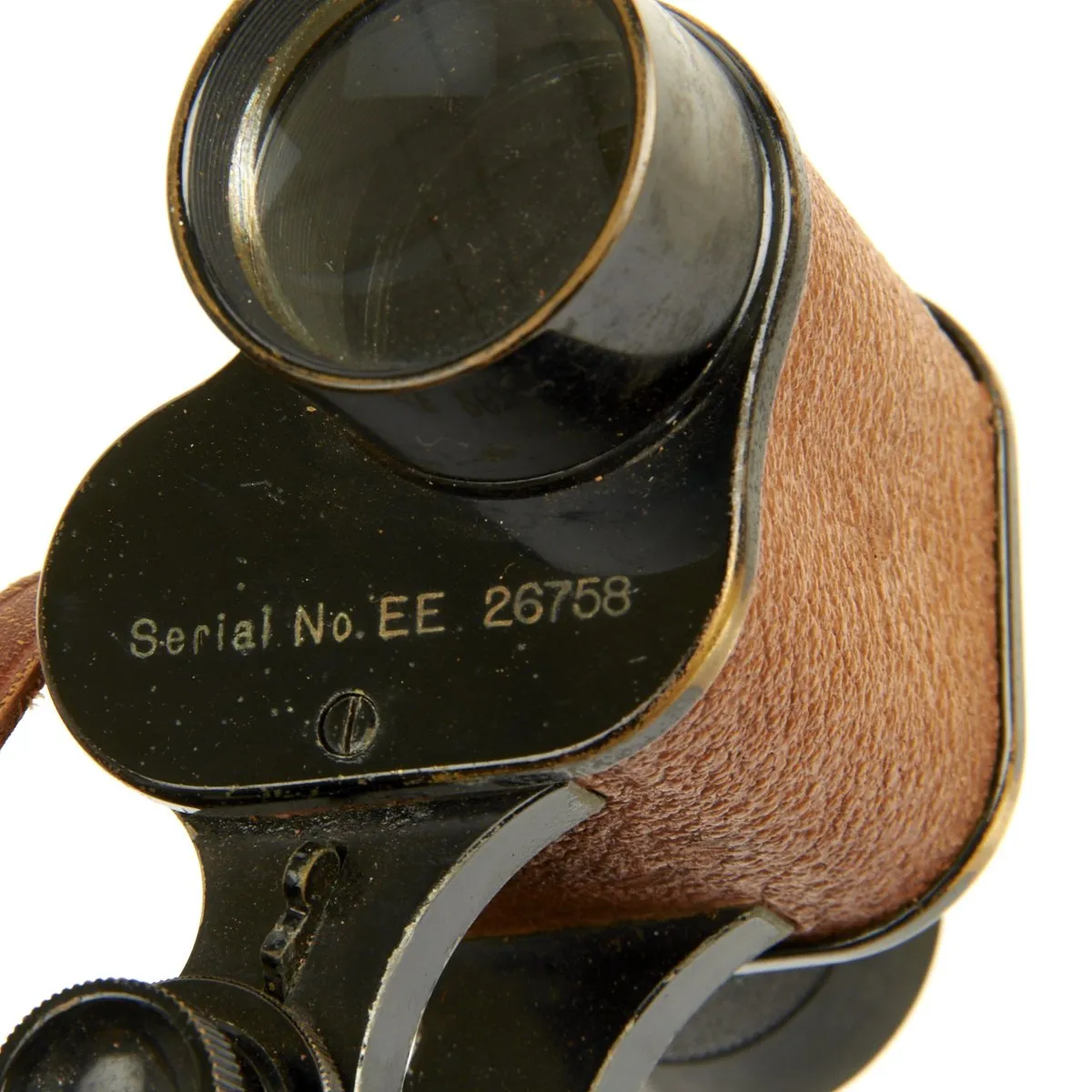 Original U.S. WWI Army Signal Corps Binoculars by Bausch & Lomb with Compass Equipped Leather Case