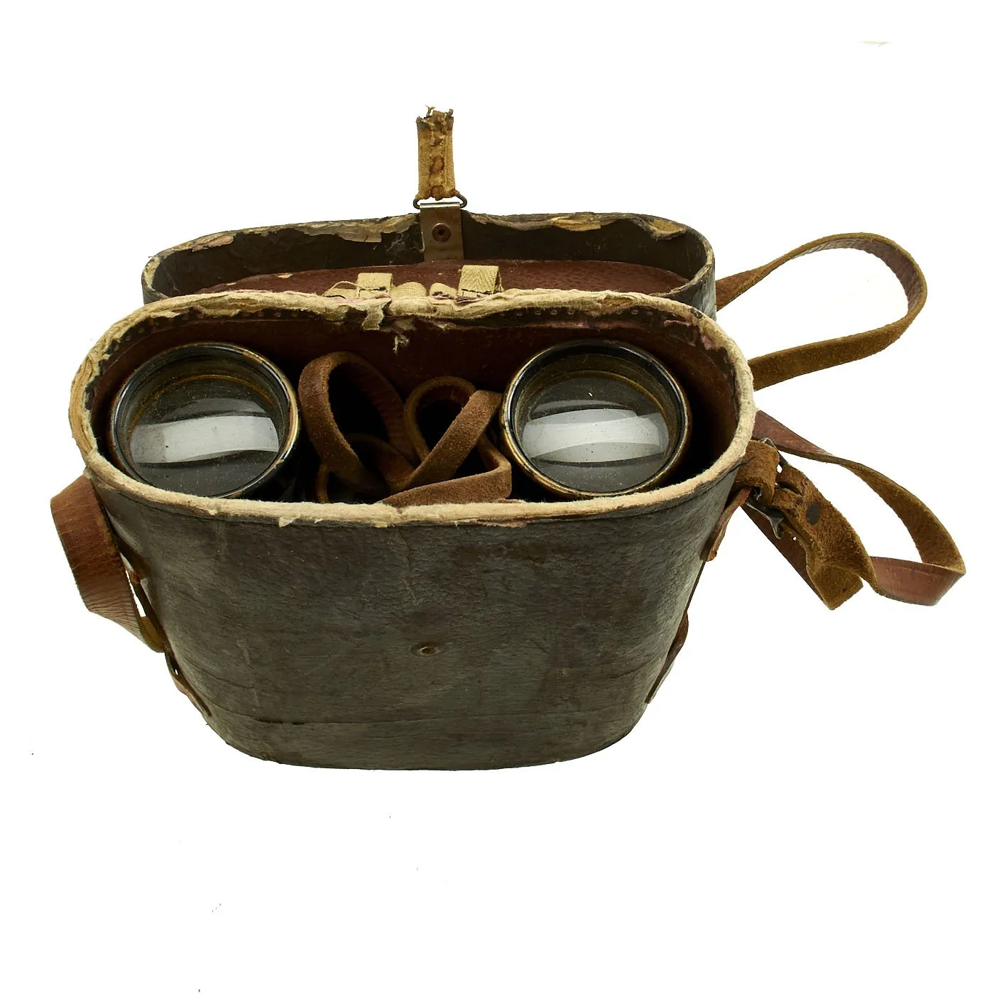 Original WWII Imperial Japanese 7X50mm 7.1° Binoculars by YASHIMA with Carry Case