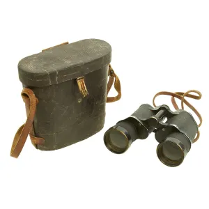 Original WWII Imperial Japanese 7X50mm 7.1° Binoculars by YASHIMA with Carry Case