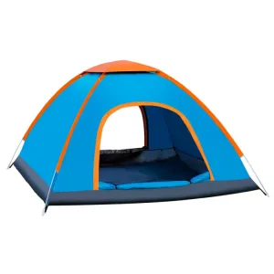 Outdoor Camping Beach Rainproof Sun-proof Automatic Quick Install Tent For Double People(Blue)