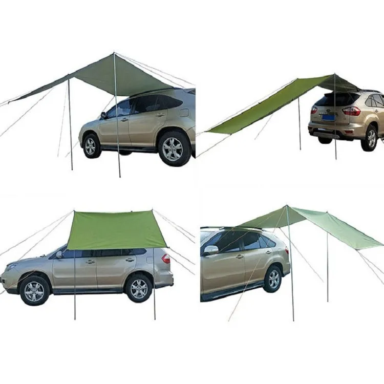 Outdoor Picnic Camping Tent On The Side Of The Car Vehicle Rain-proof Sunshade Canopy 300x150cm(Green)