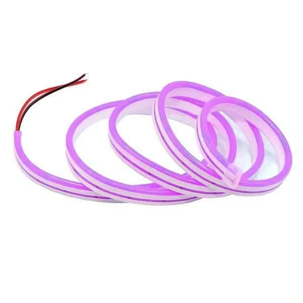 Pink Neon Flex 12V 6x12mm 120LEDs/m IP65 Waterproof 2.5cm Cut Kit