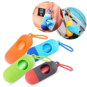 Portable Baby Waste Bag Dispenser With 2 Refill