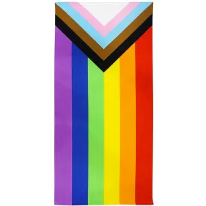 Progress Pride Rainbow Microfibre Beach / Bath Towel