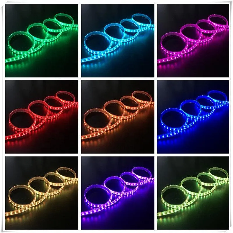 RGB LED Strip 220V 240V IP65 60LED/m Dimmable with Remote Kit