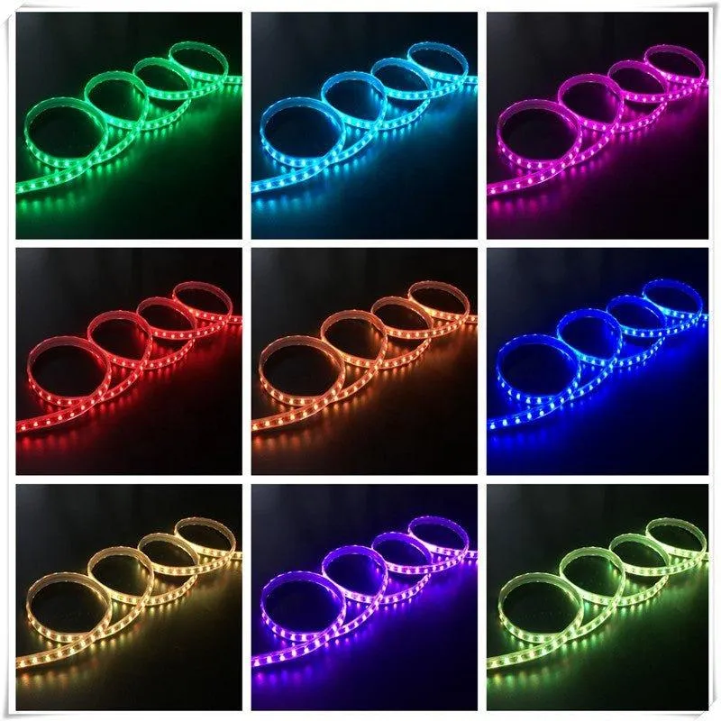 RGB LED Strip Light 220V 240V 60LEDs/m IP65 Waterproof WIFI App Control work with Google & Alexa