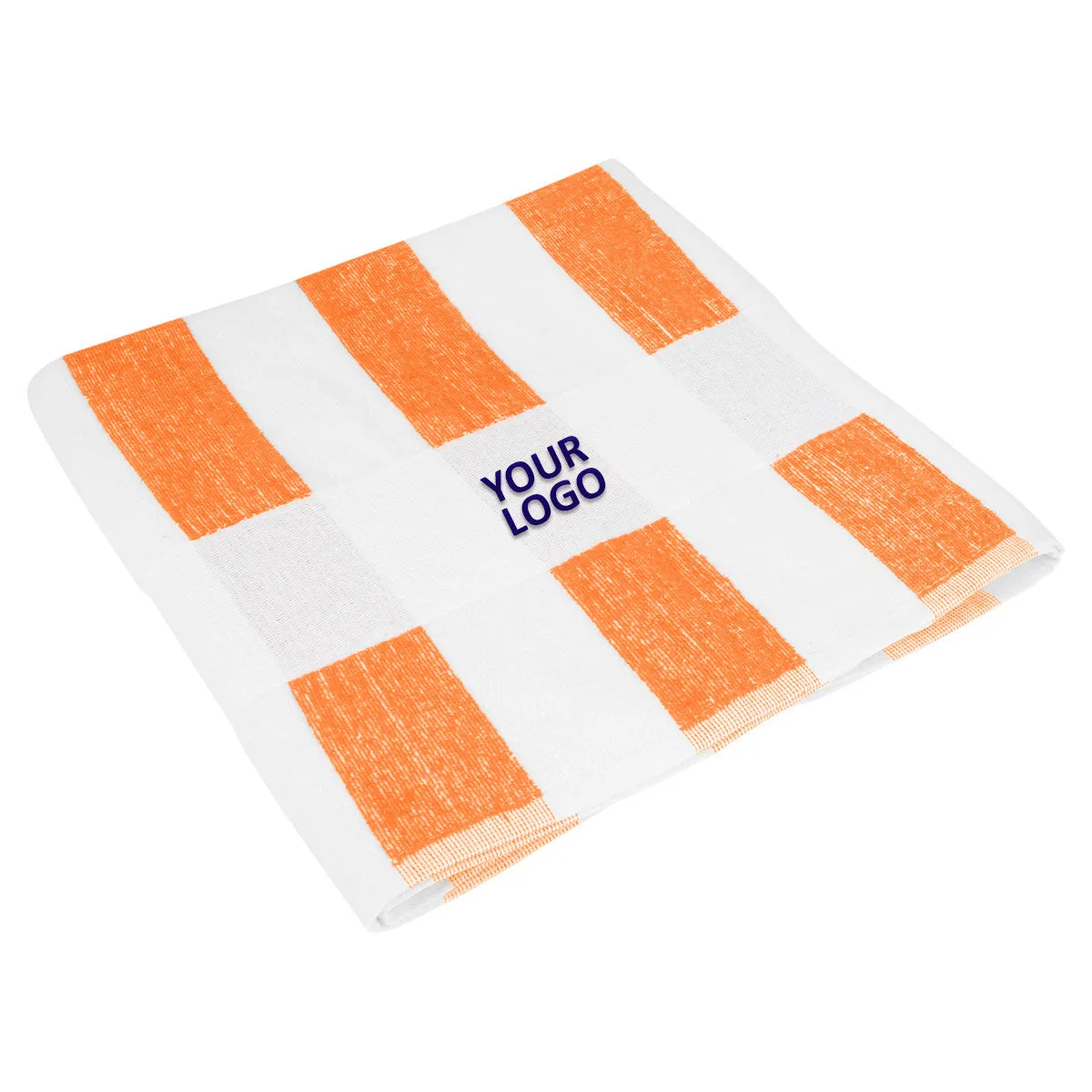 Seaside Beach Towel, We with Orange Stripes