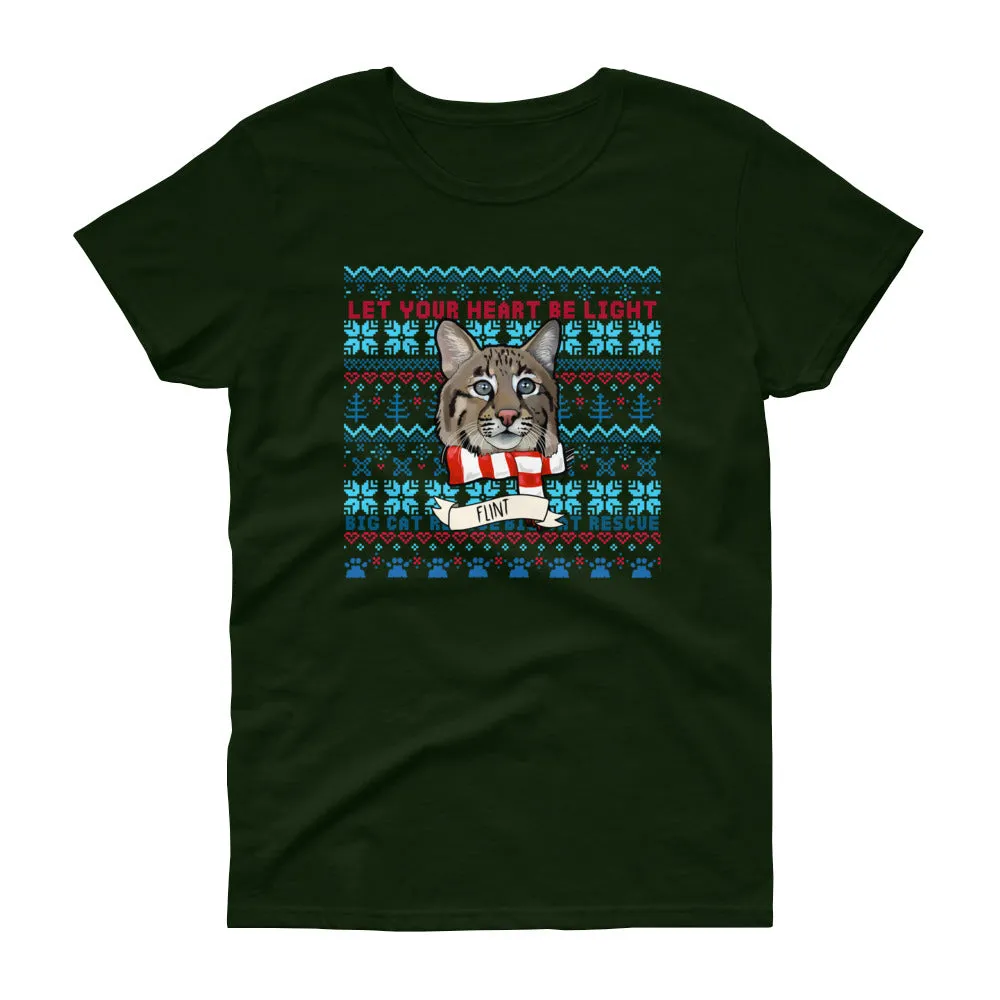 Shirt - Not so Ugly Flint Bobcat Christmas Women's Scoop