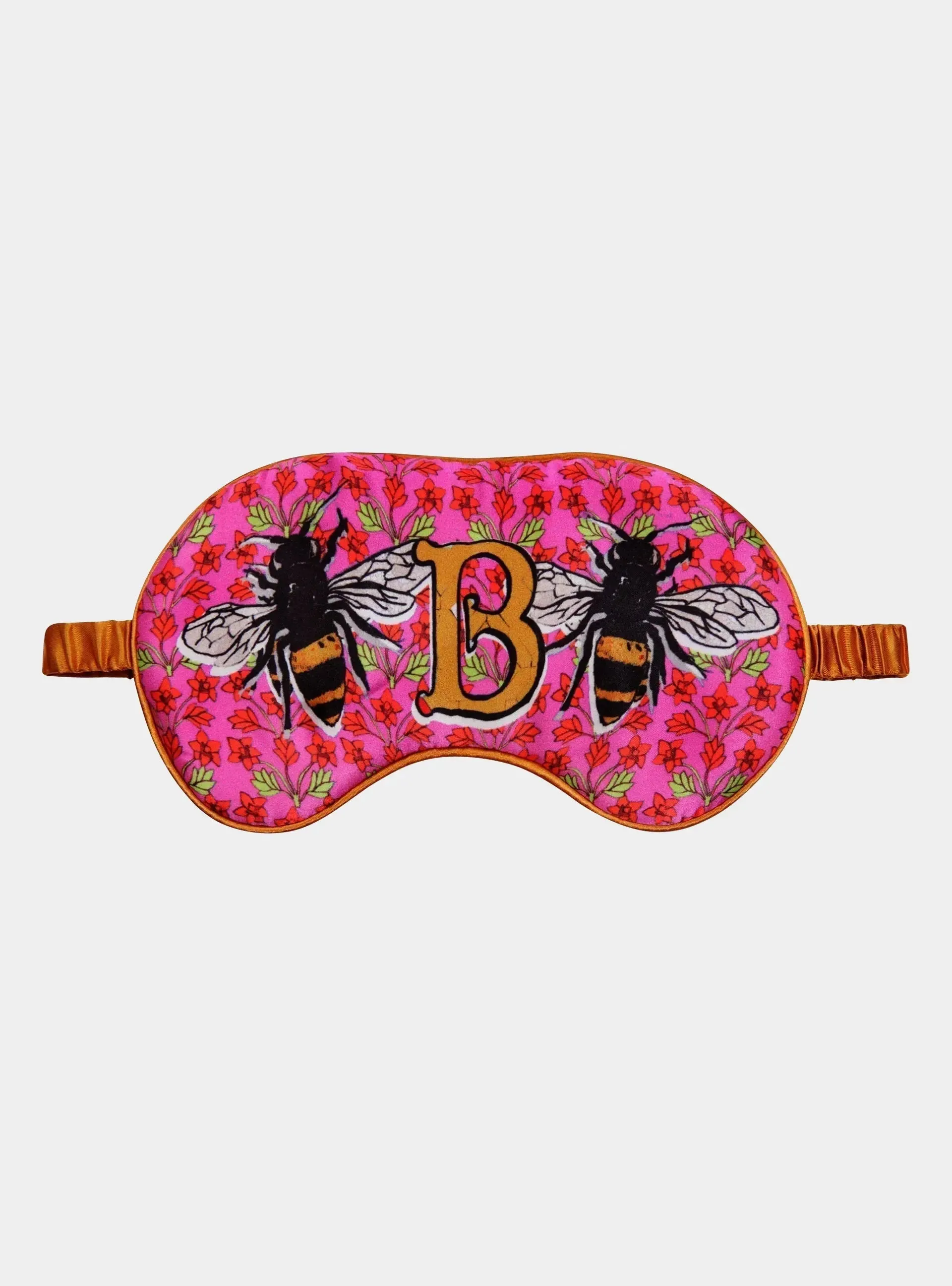 Silk Eye Mask / "B for Bees"