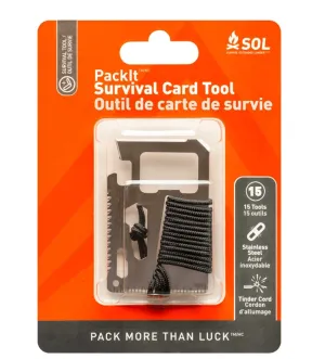 SOL PackIt Survival Card Tool