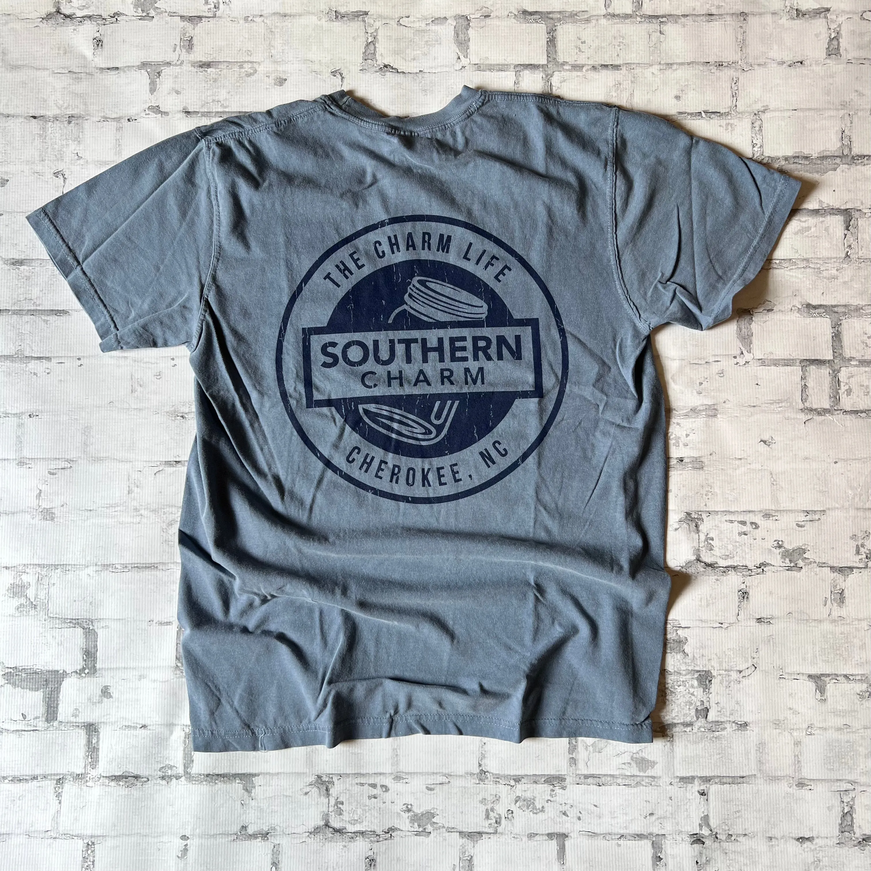 Southern Charm "70'S" Short Sleeve T-shirt - Denim