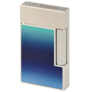 S.T. Dupont Line 2 La Mer Blue Lacquer w/ Palladium Lighter