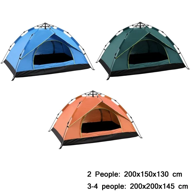 TC-014 Outdoor Beach Travel Camping Automatic Spring Multi-Person Tent For 3-4 People(Green)