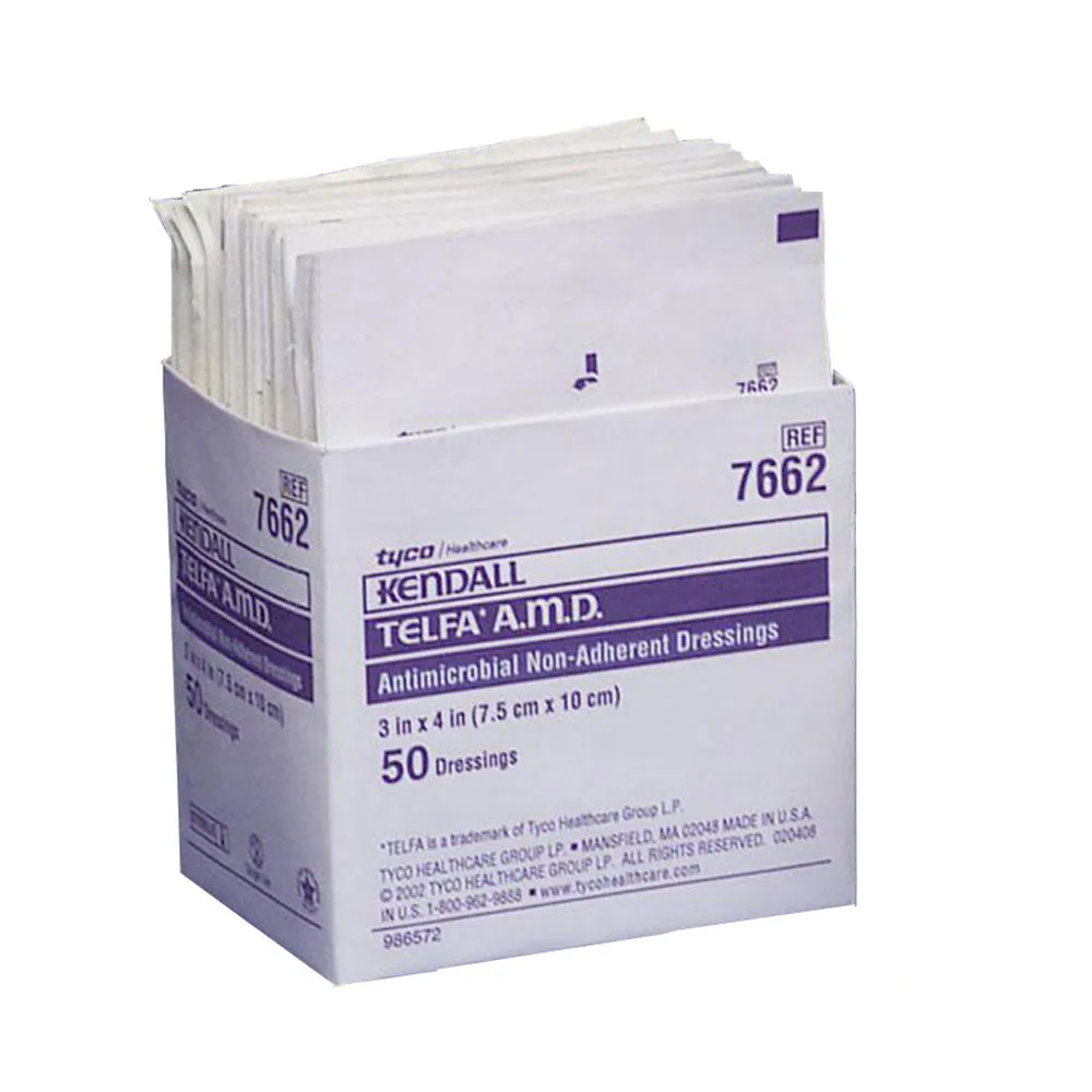 Telfa AMD Antimicrobial Dressing 3" x 4" Pack of 50