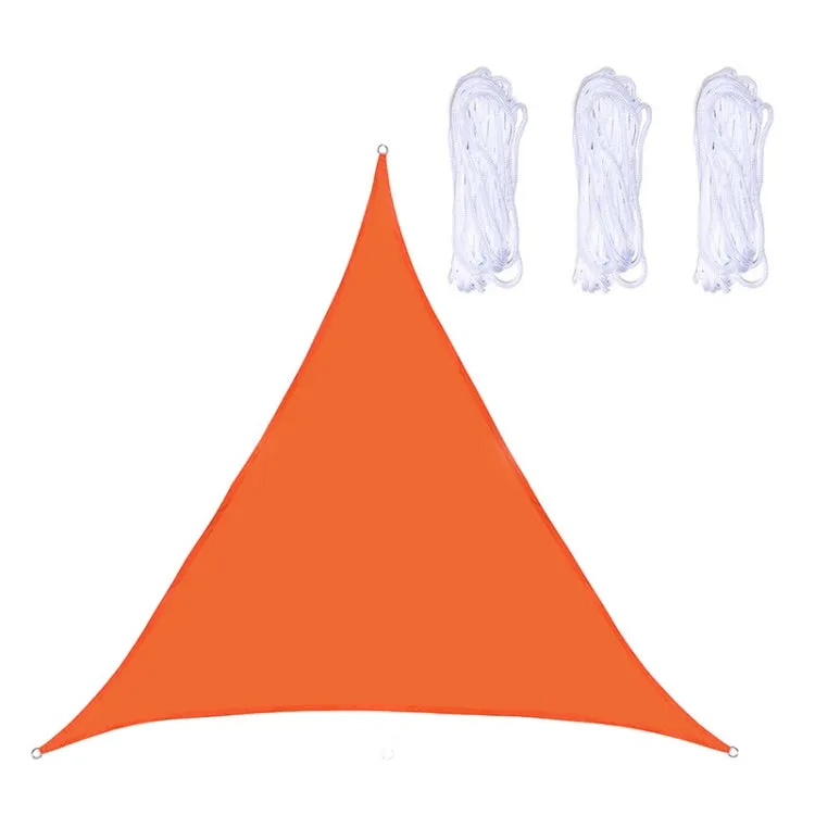 Triangle Outdoor Garden Sunshade Sail Waterproof Anti-UV Canopy, Size: 2m x 2m x 2m(Orange)