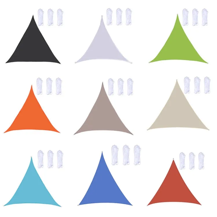 Triangle Outdoor Garden Sunshade Sail Waterproof Anti-UV Canopy, Size: 2m x 2m x 2m(White)