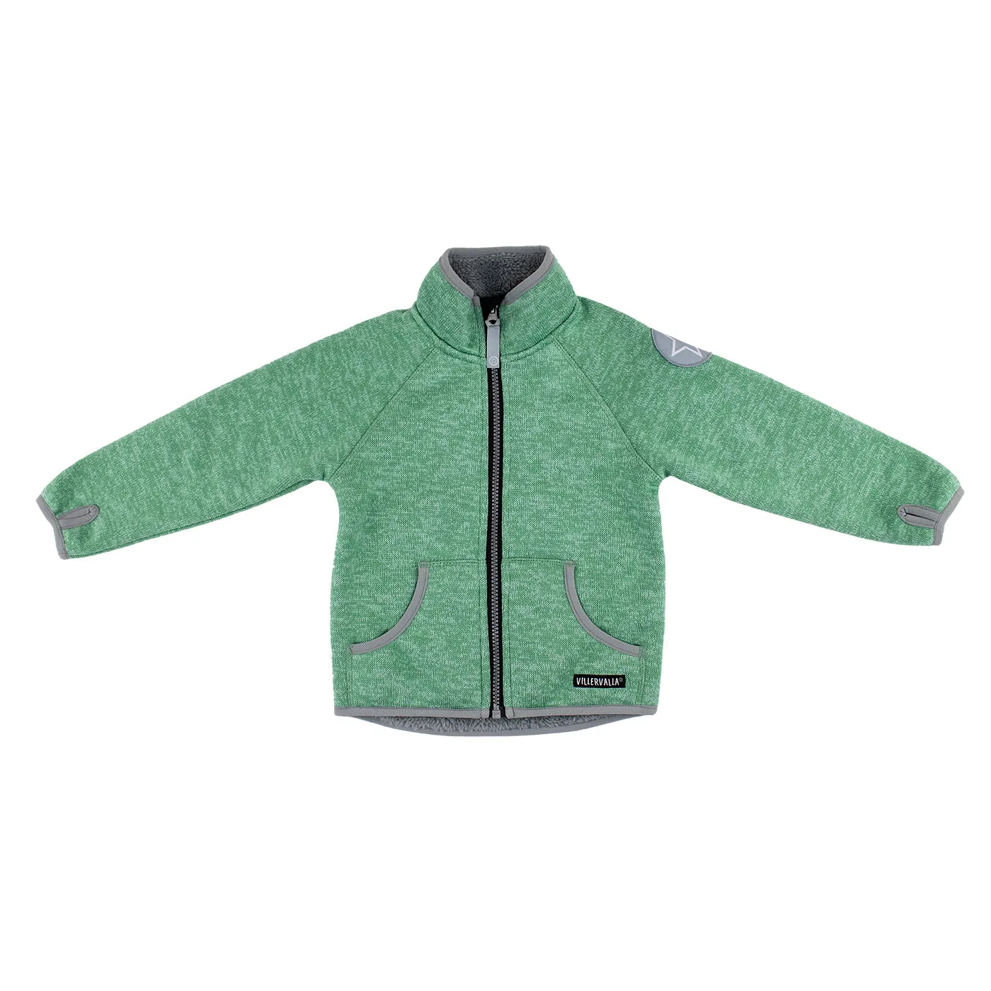 Villervalla Sage Zip Up Windblock Pile Fleece Jacket