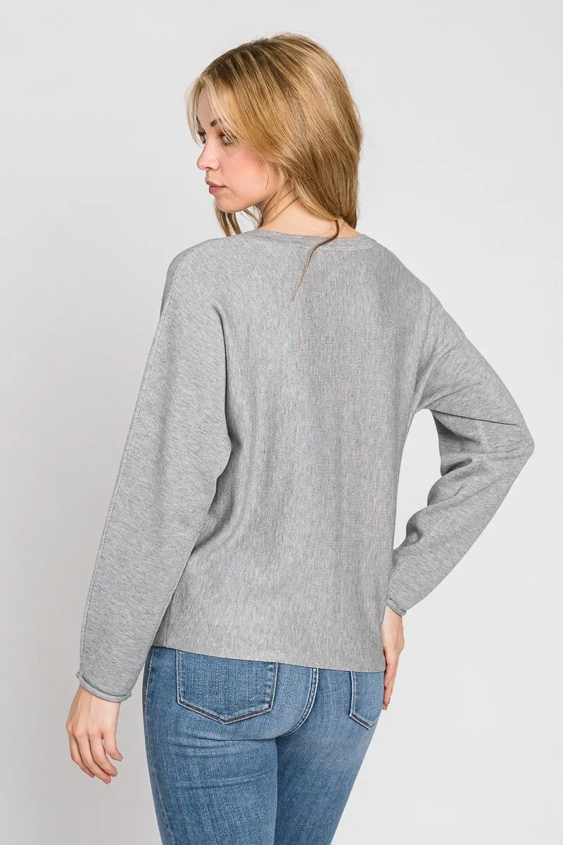 Viscose Classic Lightweight Crewneck Sweater