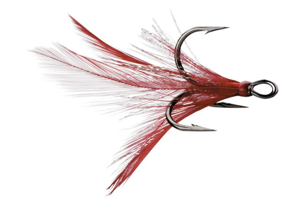 VMC 8651DT Feather Dressed X-Rap Treble Hook 2 pack