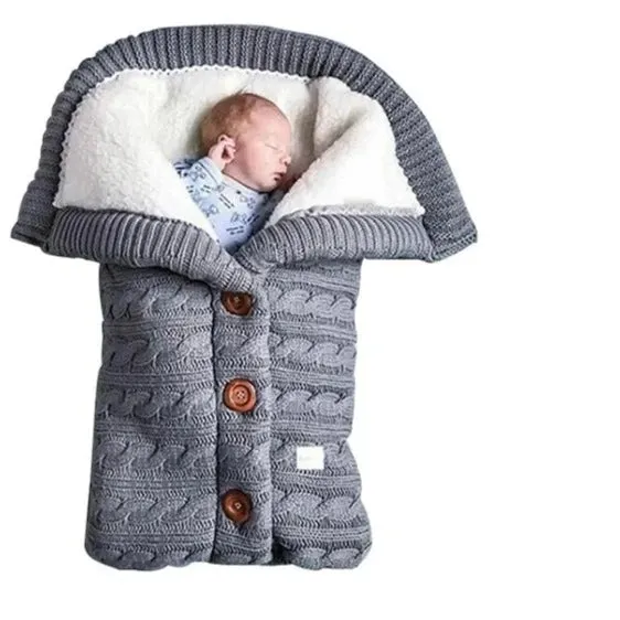 Warm Button Open Baby Sleeping Bag