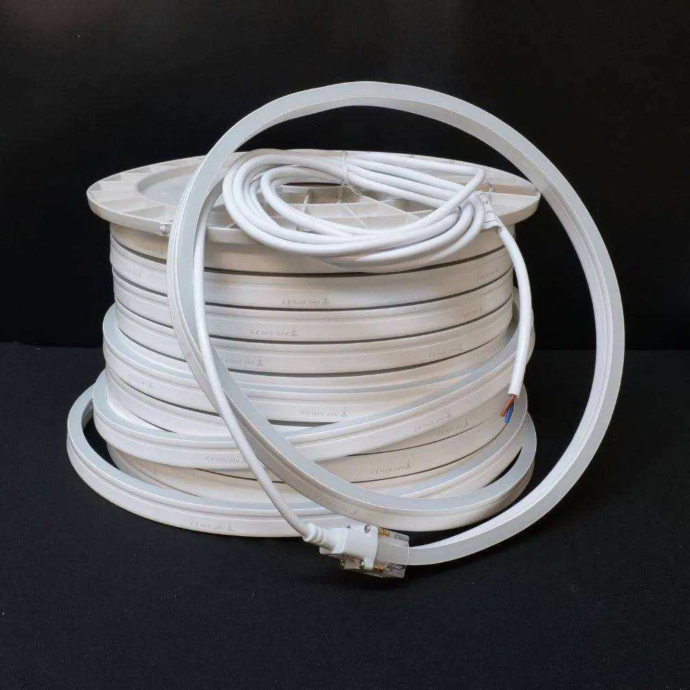 Warm White Neon Flex 2800K 24V 10x20mm IP67 Waterproof 20m