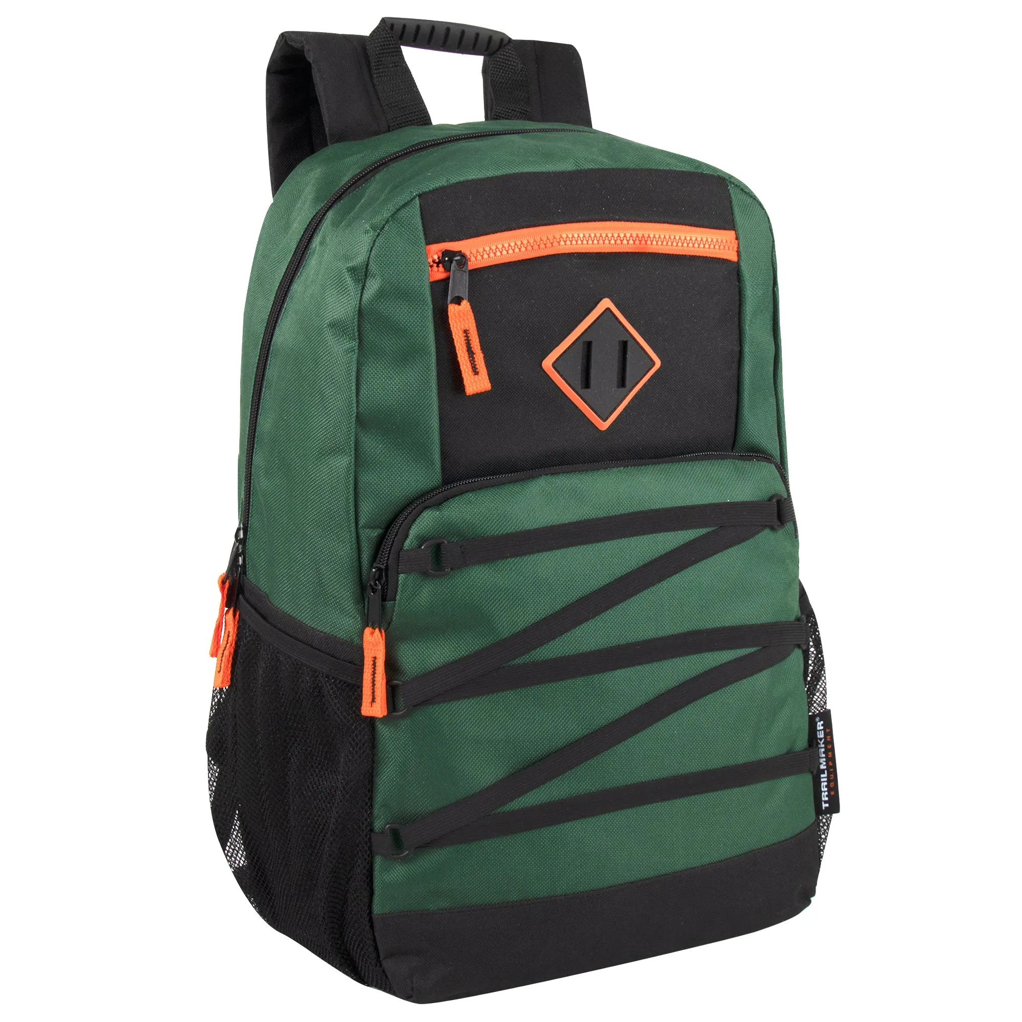 Wholesale Double Zippered Bungee Backpacks With Laptop Section - Boys