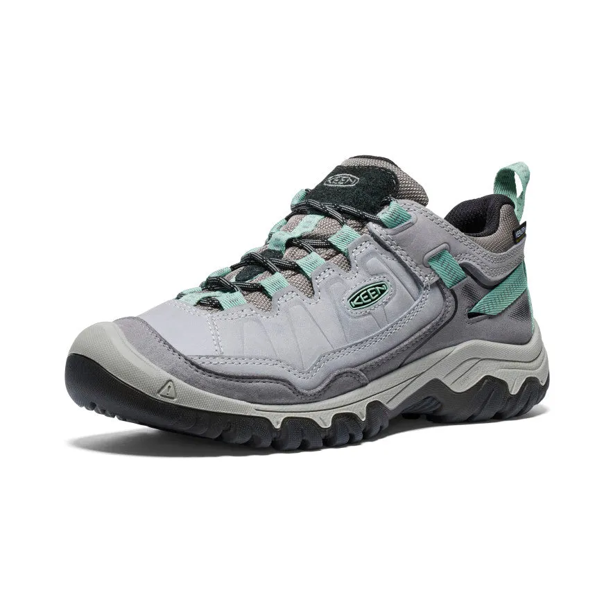 Women's Targhee IV Waterproof Hiking Shoe  |  Alloy/Granite Green