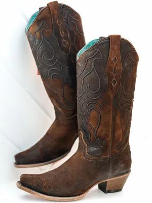 Z5205 Lamb Snip Toe Boot Brown by Corral